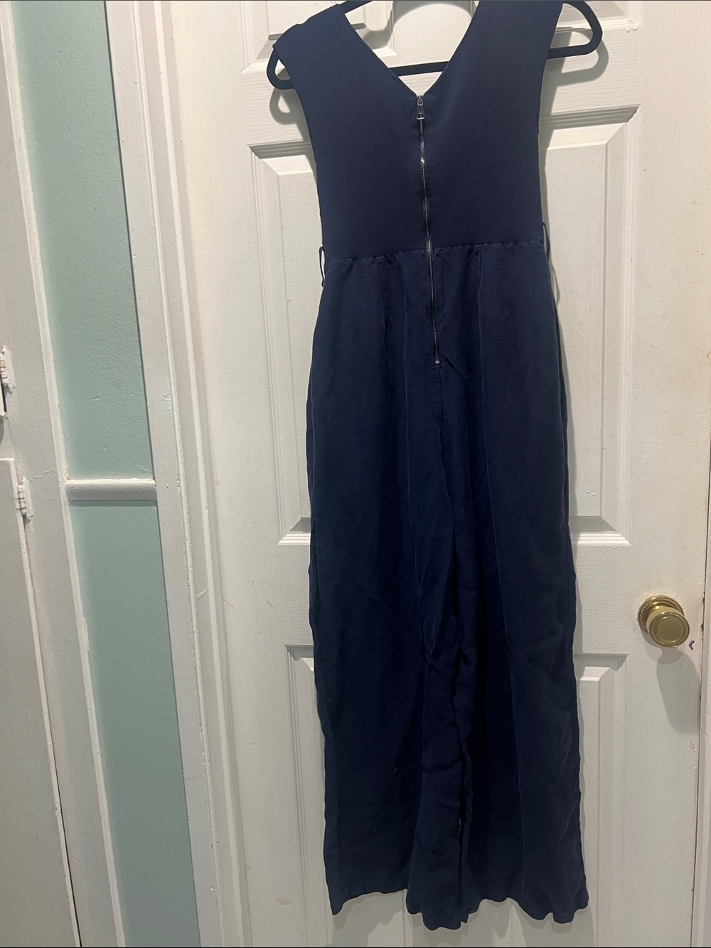 Ted Baker Navy Sleeveless Wide-Leg Jumpsuit - Picture 4 of 10